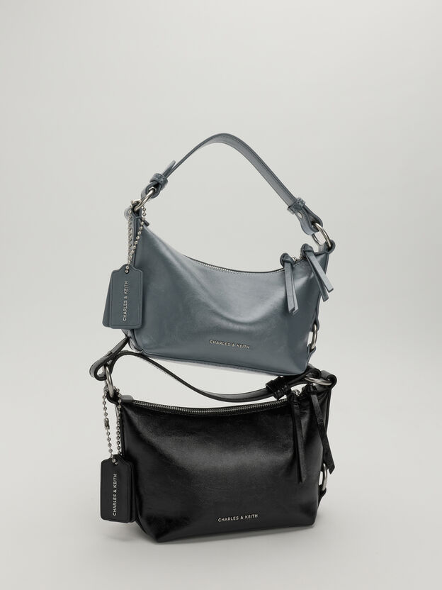 Tatiana Tassel Hobo Bag, Smoky Blue, hi-res