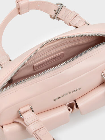 Rachel Multi-Pocket Bowling Bag, Soft Pink, hi-res