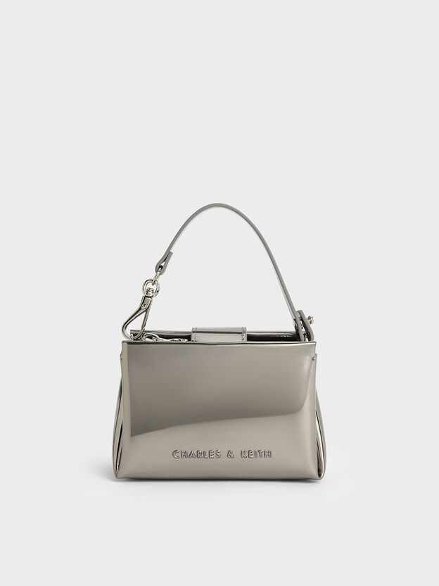 Bosie Metallic Micro Bag, Pewter, hi-res