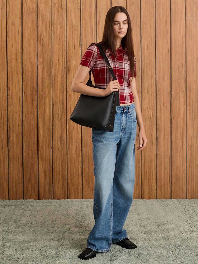 Edna Tote Bag, Black, hi-res