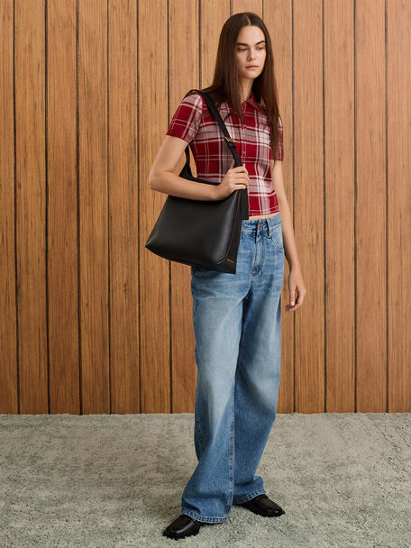 Edna Tote Bag, Black, hi-res