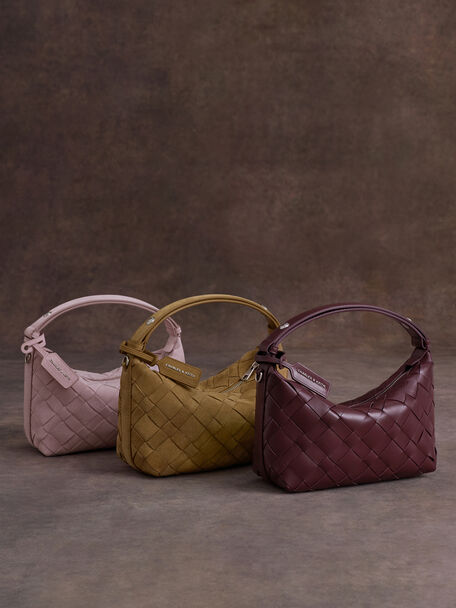 Ivette Woven Shoulder Bag, Sahara Sand, hi-res