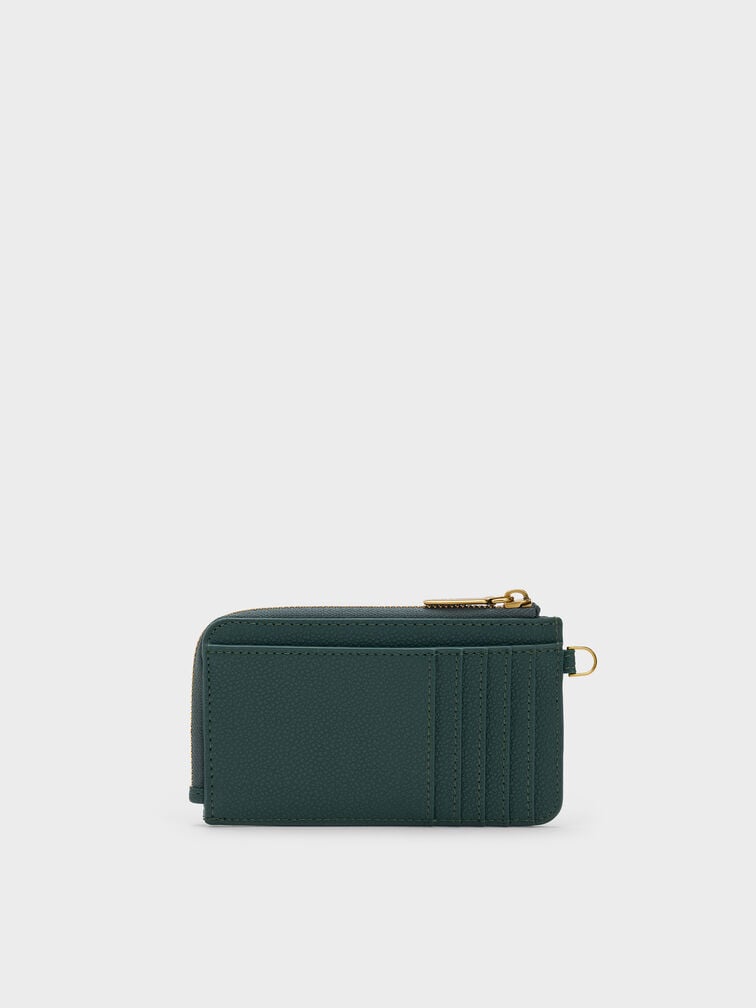 Multi-Slot Wristlet Card Holder, Dark Green, hi-res