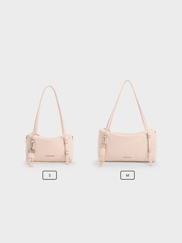 Levy Nylon Shoulder Bag, Soft Pink, hi-res