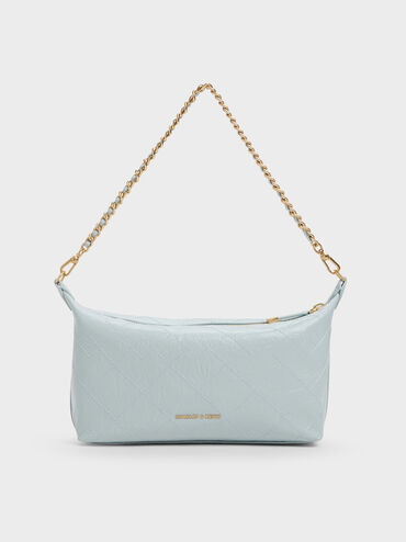 Duo Quilted Shoulder Bag, Sea Salt Blue, hi-res