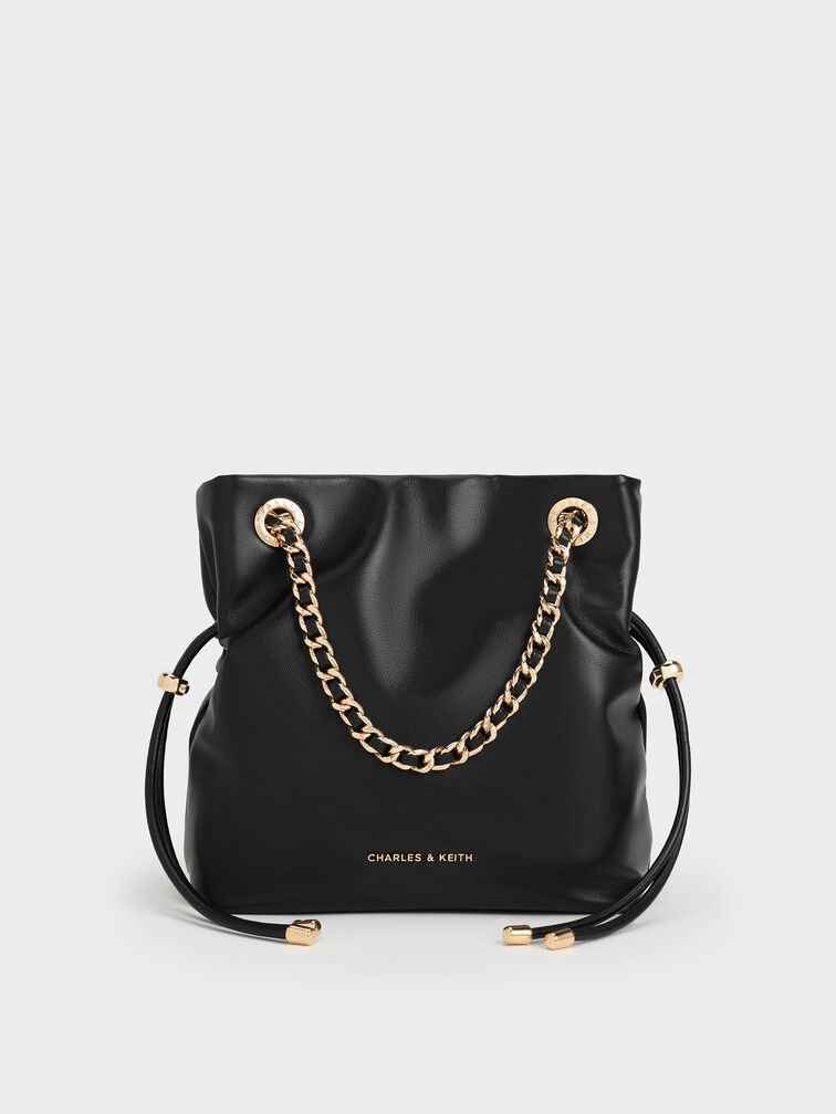 Arya Braided-Strap Double-Handle Crossbody Bag, Black, hi-res