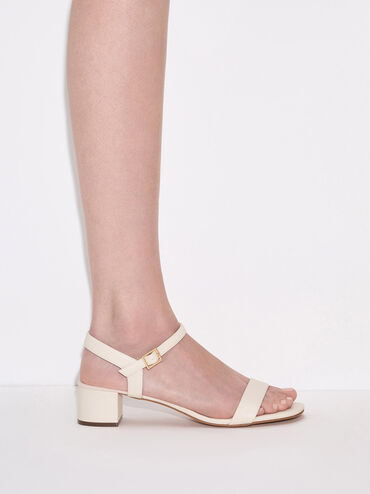 Alec Block-Heel Ankle-Strap Sandals, White, hi-res