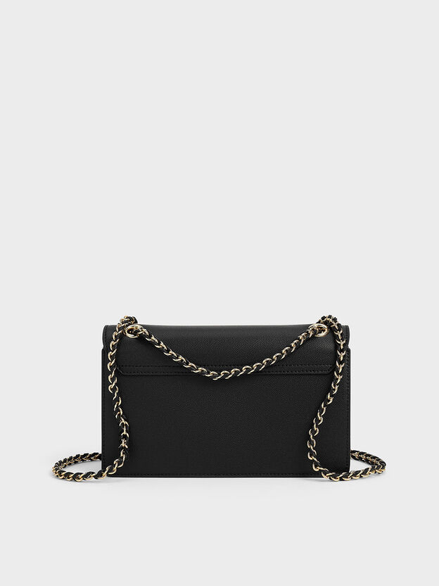 Everline Braided-Strap Shoulder Bag, Black, hi-res