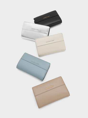 Cadence Top-Zip Wallet, Light Grey, hi-res