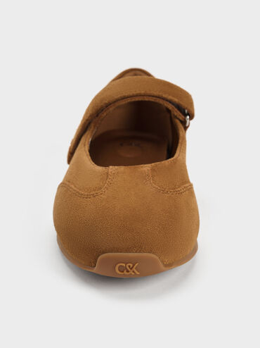 Jace Suede Mary Jane Sneakers, Brown, hi-res