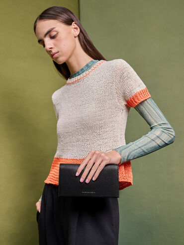 Beryl Long Wallet, Noir, hi-res