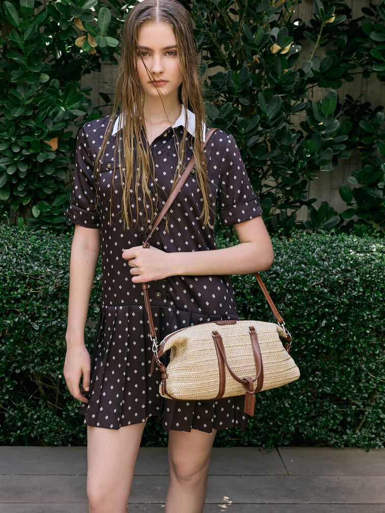 Fergie Woven Bowling Bag, Multi, hi-res
