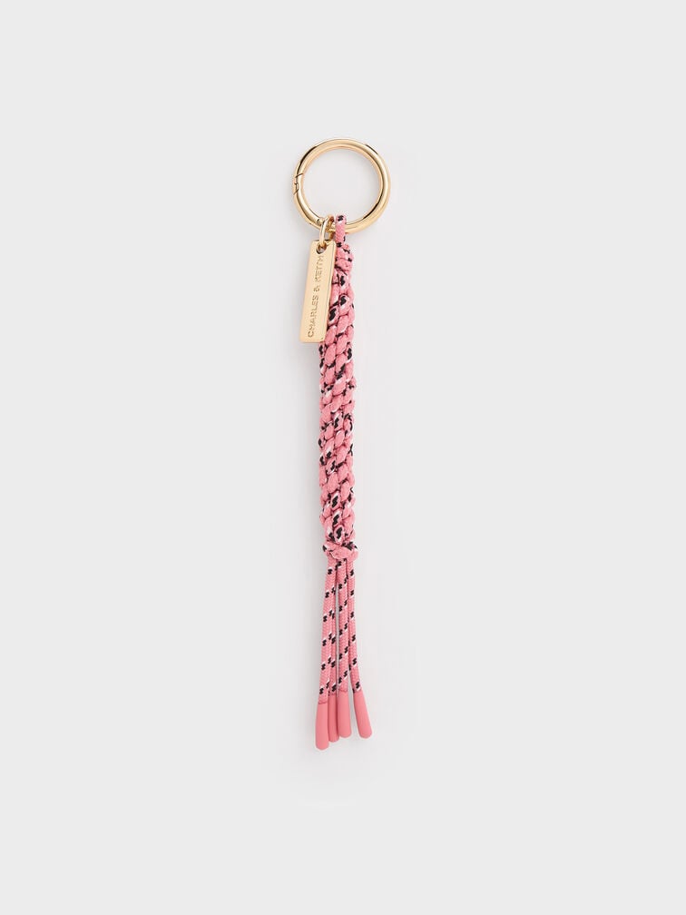 Braided Rope Charm, Guava Pink, hi-res