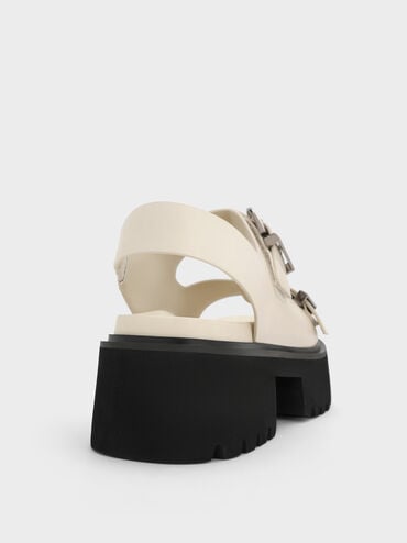Nadine Slingback Platform Sandals, Chalk, hi-res