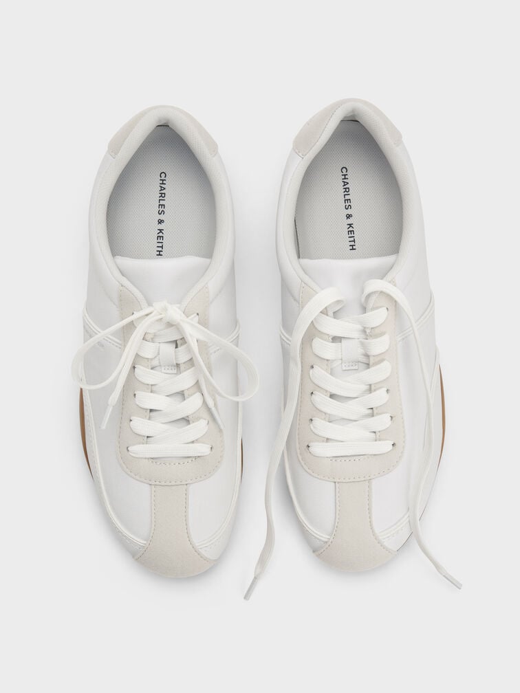 Louise Two-Tone Sneakers, White, hi-res