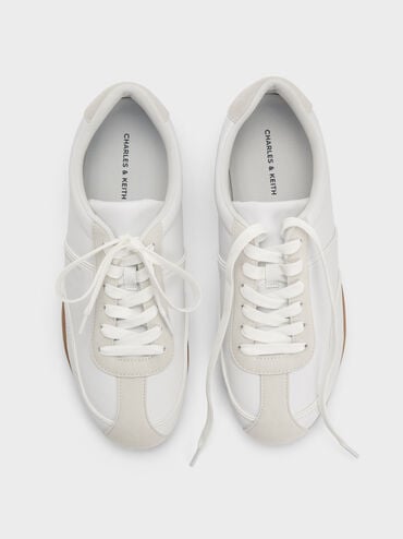 Louise Two-Tone Sneakers, White, hi-res