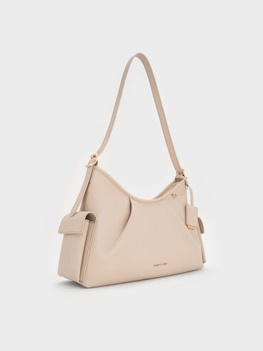 Khai Side-Pocket Shoulder Bag, Oat, hi-res