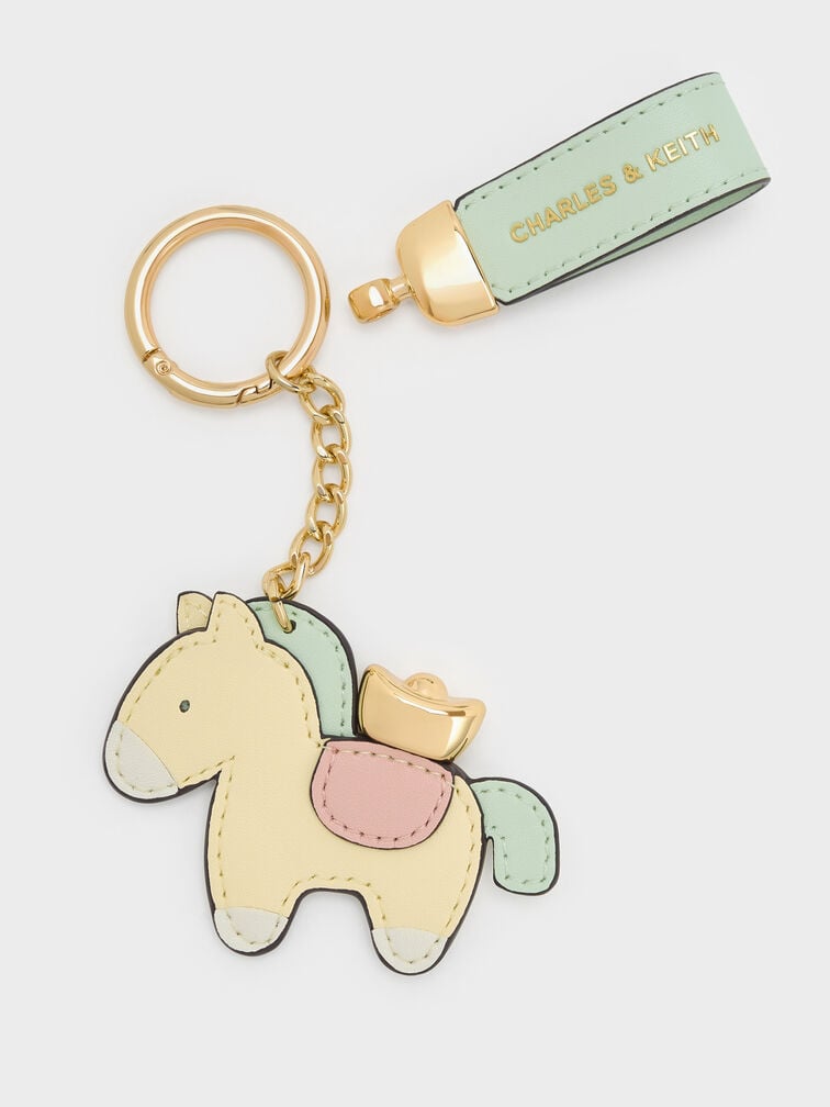Horse With Gold Ingot Charm, Multi, hi-res