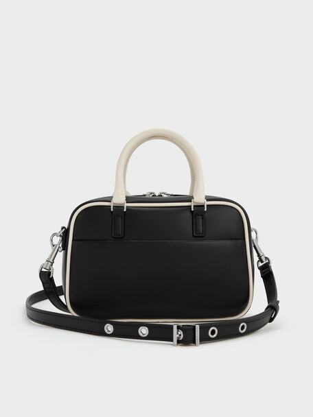 Mini Sianna Two-Tone Bowling Bag, Multi, hi-res