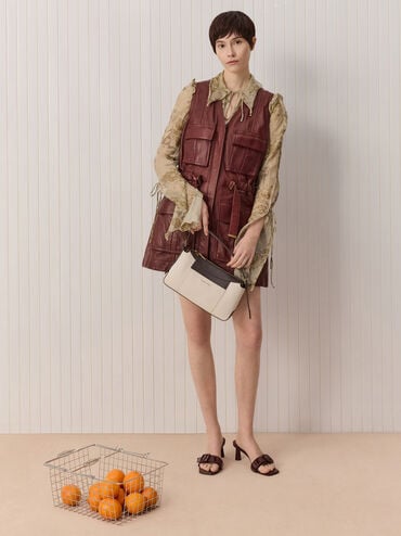 Roan Canvas Top Handle Bag, Espresso Brown, hi-res