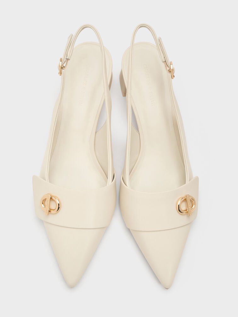Marley Slingback Pumps, Chalk, hi-res