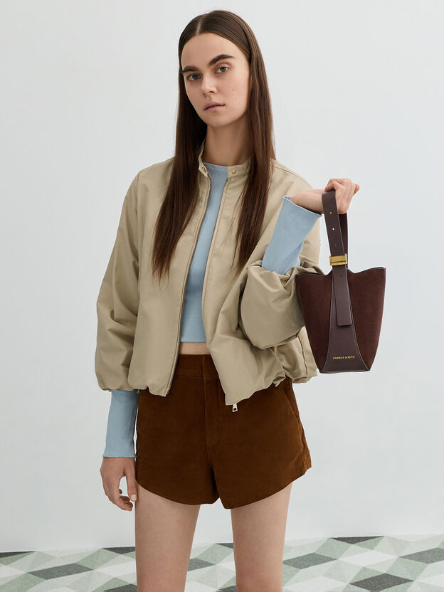 Edna Bucket Bag, Espresso Brown, hi-res