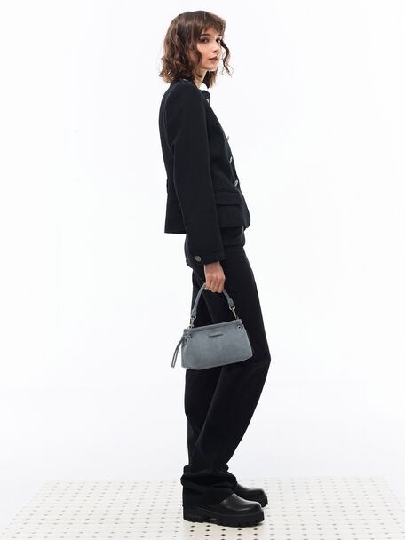 Noane Top Handle Bag, Smoky Blue, hi-res