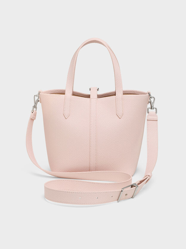 Beryl Belted Bucket Bag, Soft Pink, hi-res