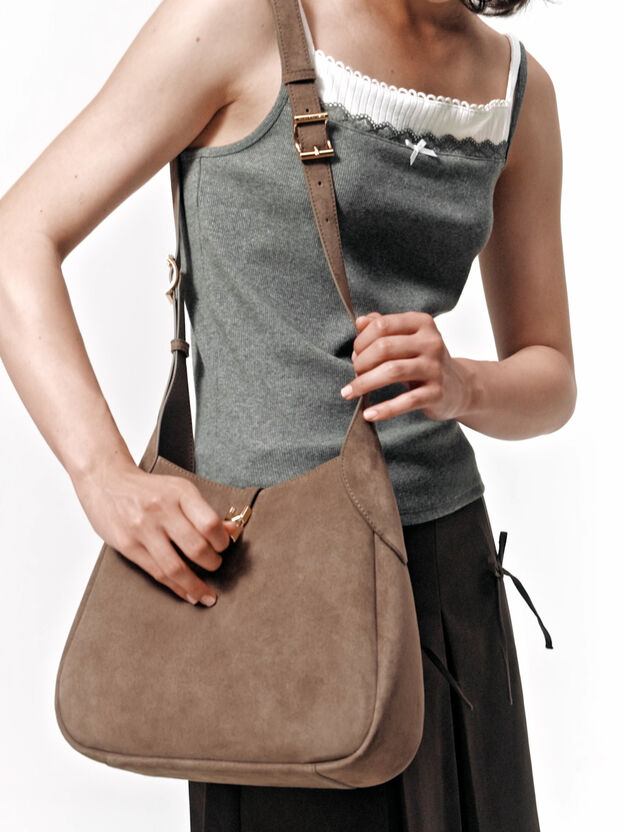 Adalyn Hobo Bag, Stone Grey, hi-res