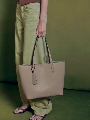 Beryl Tote Bag, Taupe, hi-res