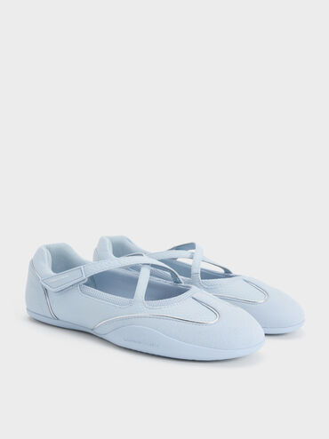 Mika Crossover Mary Jane Sneakers, Light Blue, hi-res