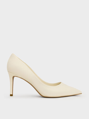 Emmy Pointed-Toe Stiletto Pumps, Chalk, hi-res