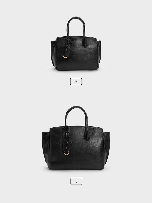 Ginevra Tote Bag, Black, hi-res