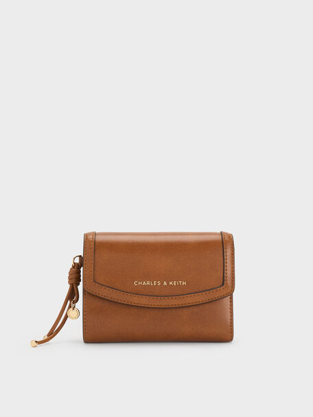 Haylen Front-Flap Small Wallet, Distressed Tan, hi-res