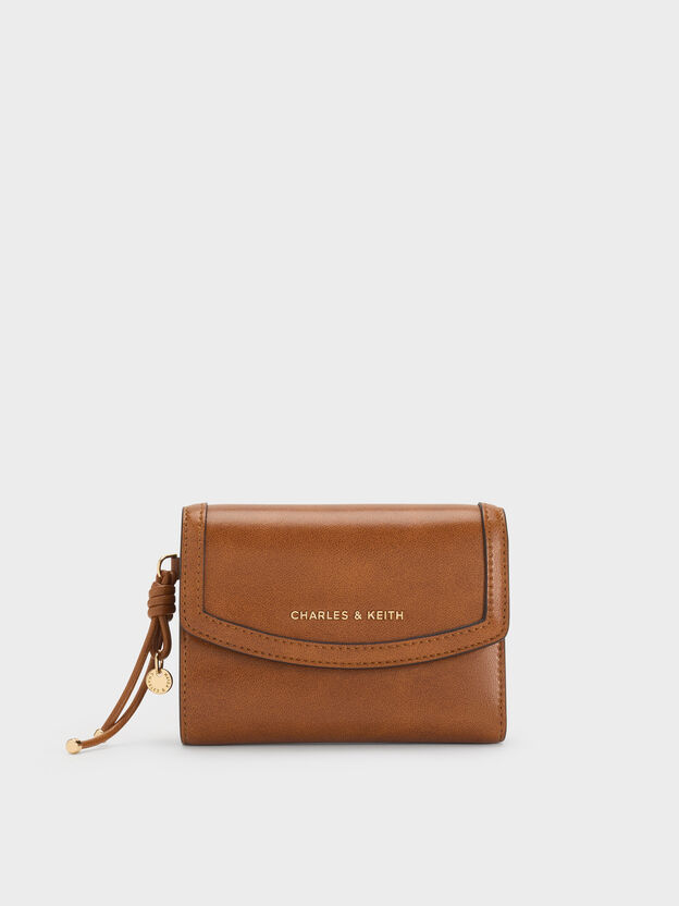 Haylen Front-Flap Small Wallet, Distressed Tan, hi-res