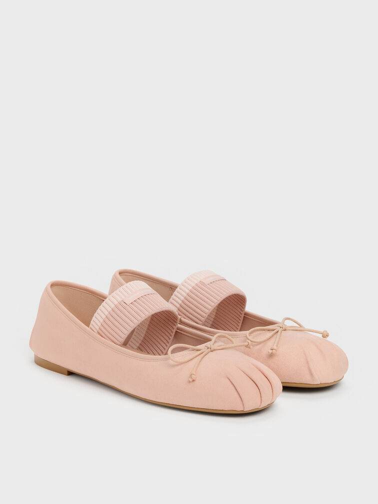Winona Faux Suede Mary Jane Flats, Blush, hi-res