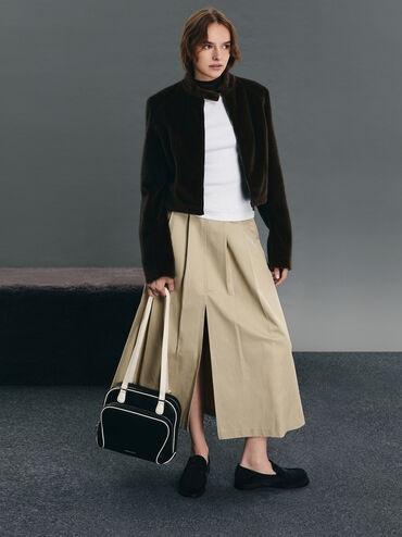 Nelly Two-Tone Front-Pocket Boxy Backpack, Multi, hi-res