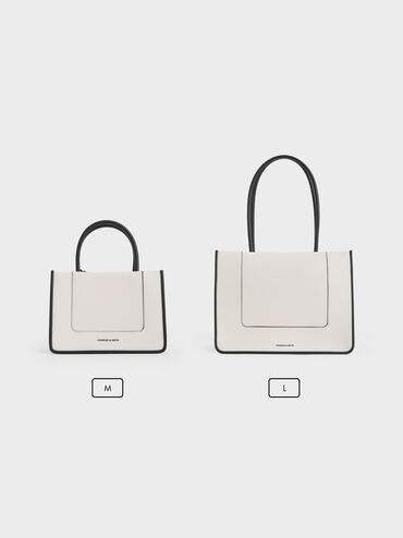 Daylla Tote Bag, Cream, hi-res