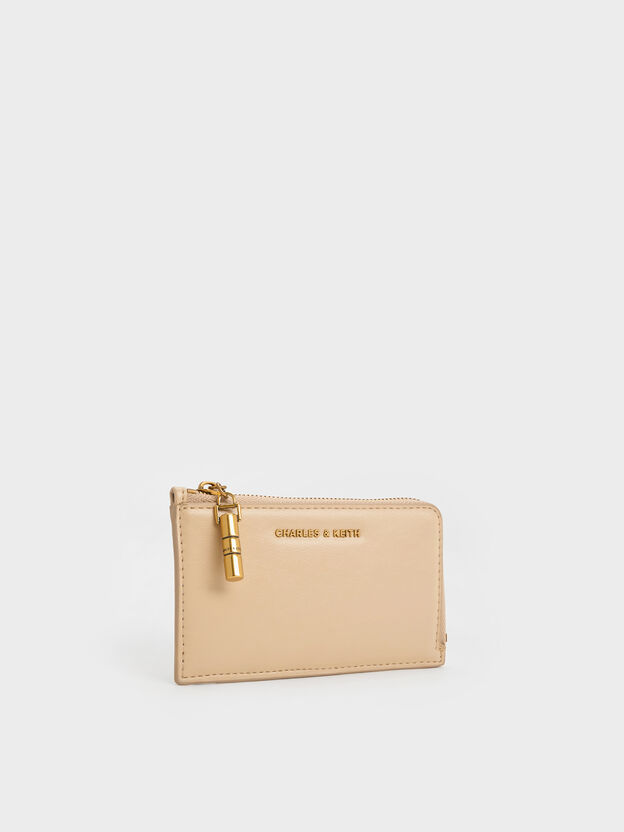 Cesia Zip-Around Card Holder, Sand Beige, hi-res