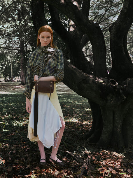 Mini Levy Nylon Shoulder Bag, Espresso Brown, hi-res