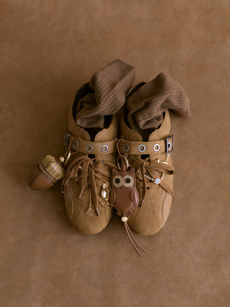 Jollie Grommet Mary Jane Sneakers, Sand, hi-res