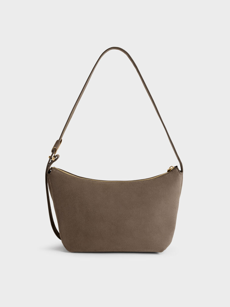 Zephyr Hobo Bag, Stone Grey, hi-res