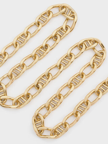 Nyra Mixed-Link Chain Necklace, Gold, hi-res