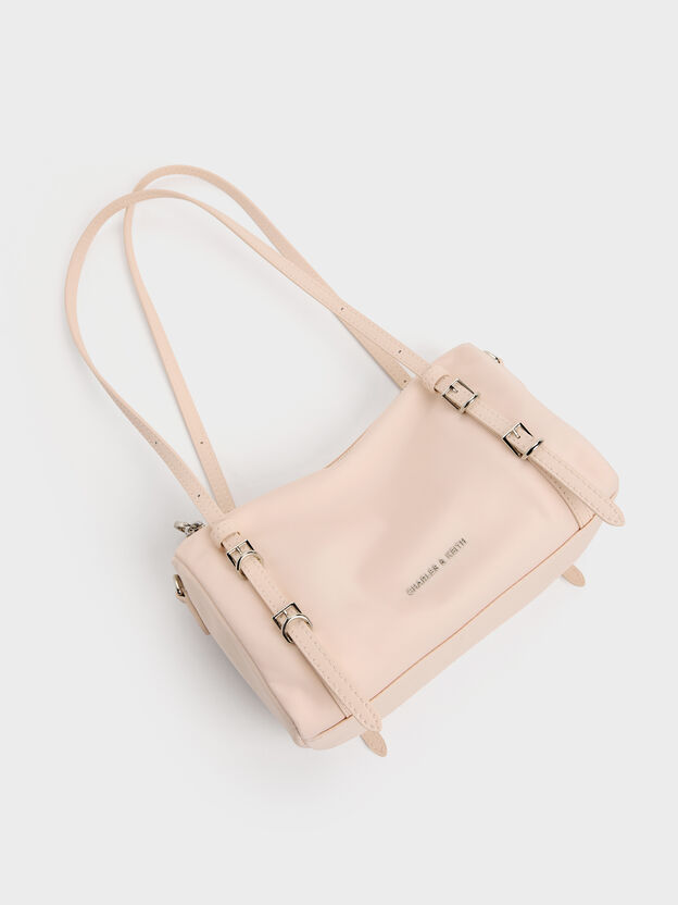 Mini Levy Nylon Shoulder Bag, Soft Pink, hi-res