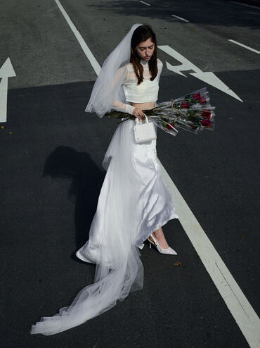 Albany Embroidered-Mesh Beaded Mini Bag, White, hi-res