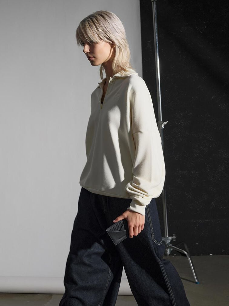 Midori Geometric Card Holder, Jet Black, hi-res