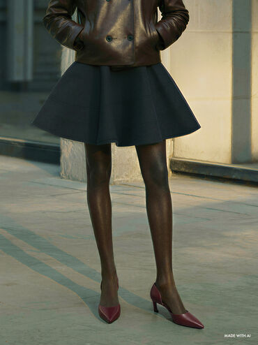 Kerra Pointed D'Orsay Pumps, Burgundy, hi-res