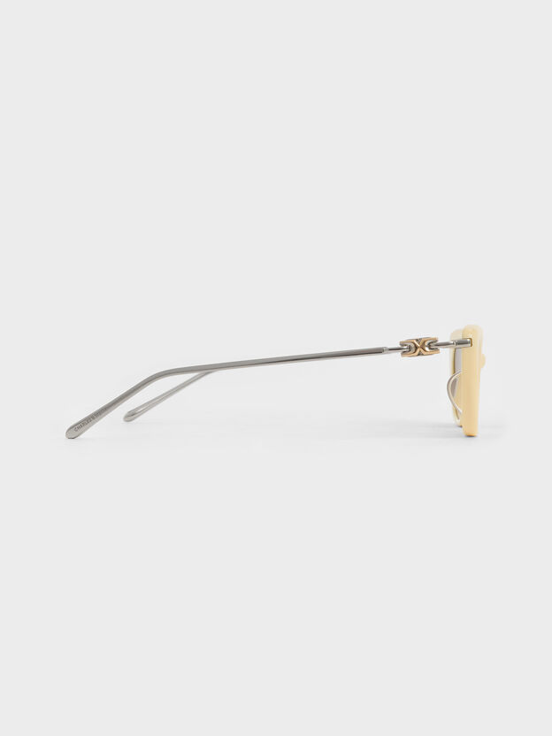 Adalyn Cat-Eye Sunglasses, Butter Yellow, hi-res