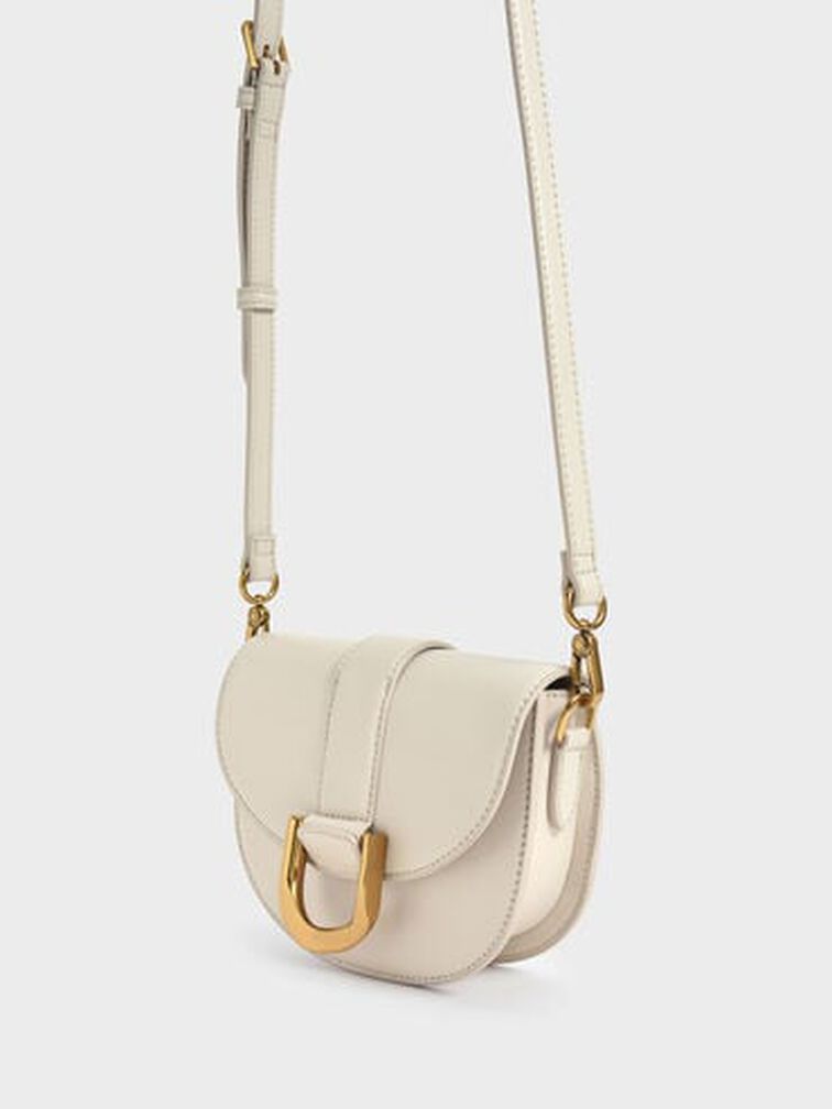 Mini Gabine Saddle Bag, Cream, hi-res