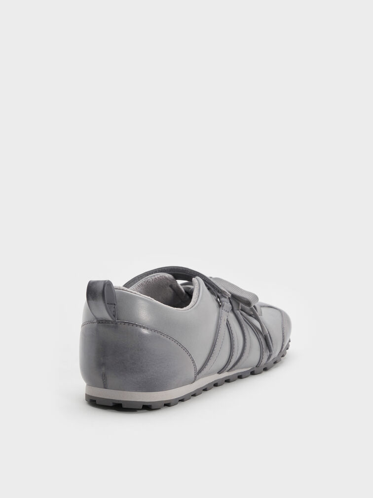 Silko Burnished Mary Jane Sneakers, Light Grey, hi-res